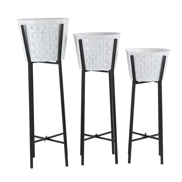 Shop Set of 3 Contemporary 28, 32, and 36 Inch White Iron