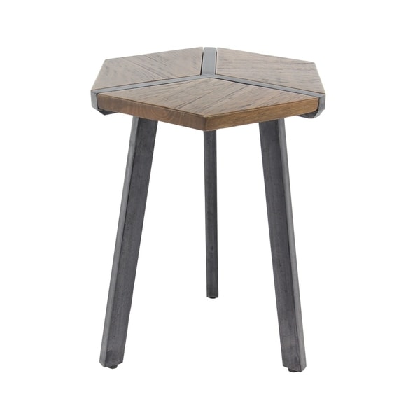 Studio 350 Contemporary Mango Wood 30 Inch X 17 25 Studio 350 Contemporary Mango Wood 30 Inch X 17 25 Hexagonal End Table With