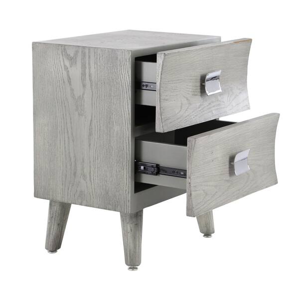 Shop Modern 3 Piece Wood And Stainless Steel Drawer Console And