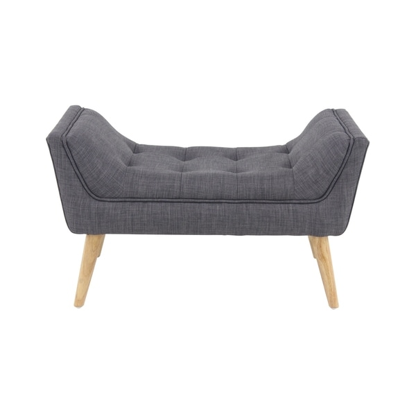 Shop Contemporary U Shaped Gray Tufted Bench By Studio 350