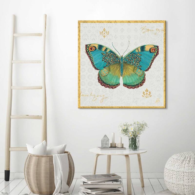 Daphne Brissonnet "Bohemian Wings Butterfly VA" Giclee Stretched Canvas Wall Art