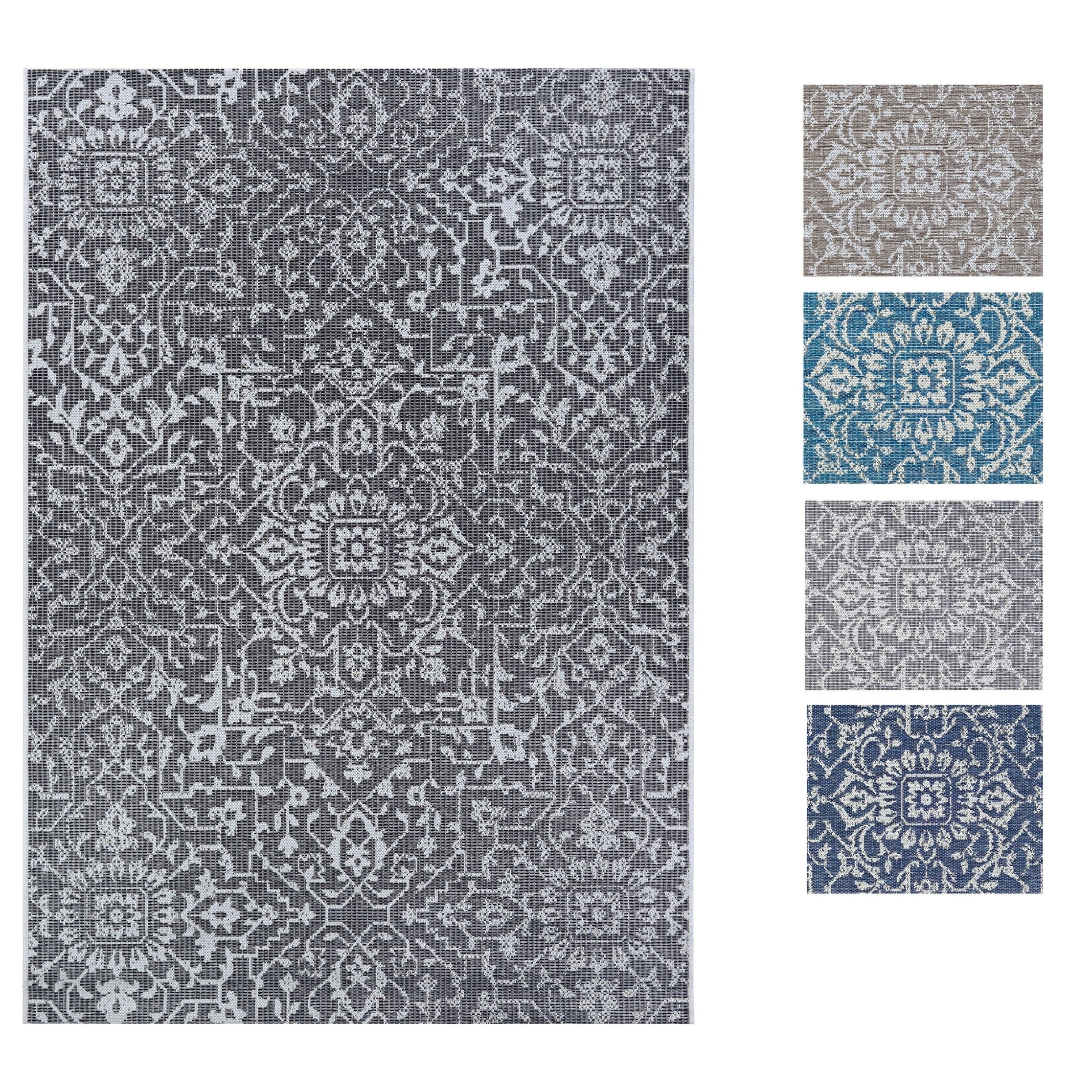 Carriage House Medallion Indoor/Outdoor Area Rug