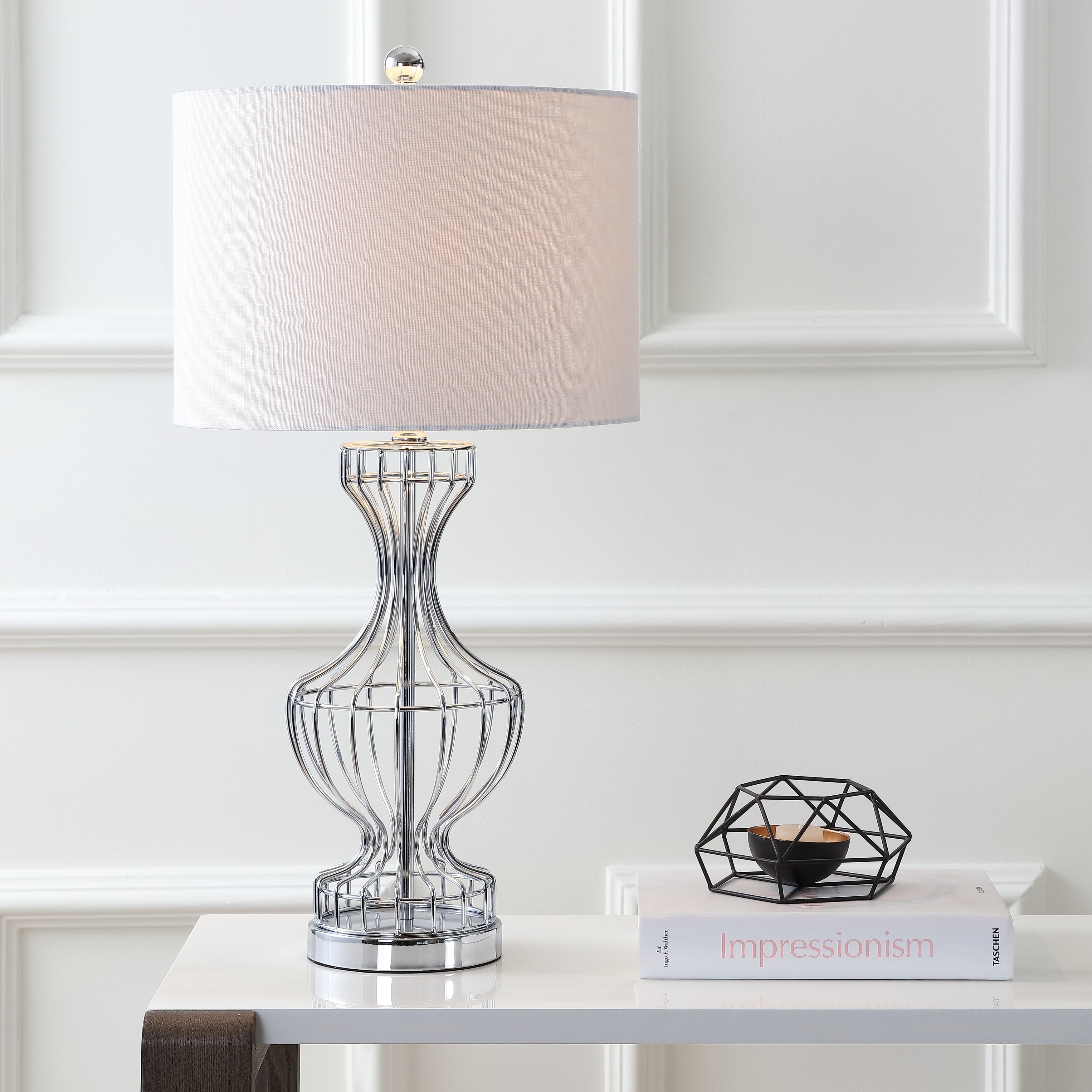 floor lamp with table attached