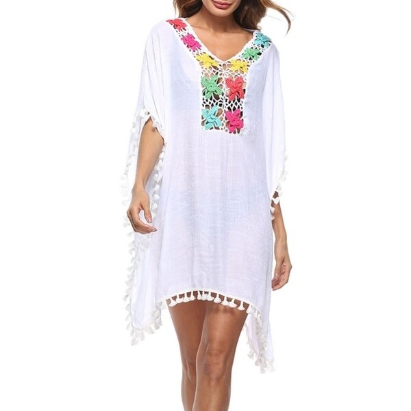 tassel cover up dress