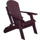 Folding Adirondack Chair w/ Cup Holder - Poly Lumber - Thumbnail 6