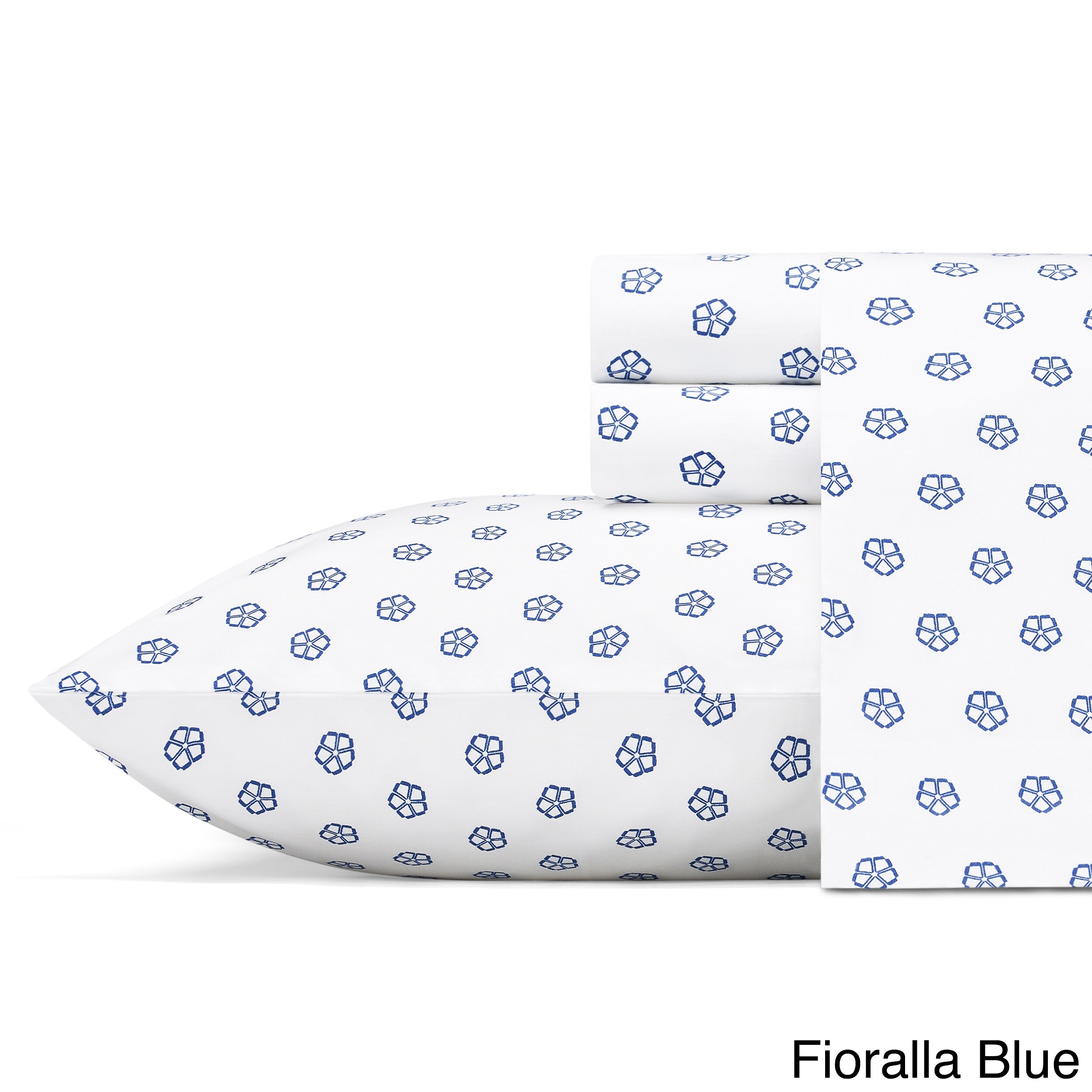 Flat Sheet Pillowcases Agnes Floral Sheets 100/% Cotton Printed Fitted