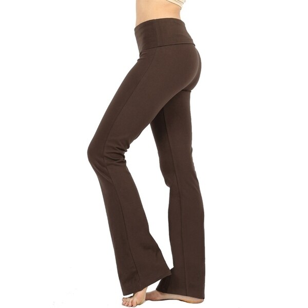 brown yoga pants bootcut