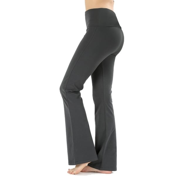 yoga pants fold over waistband