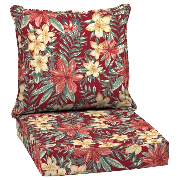 Arden Selections Ruby Clarissa Tropical Outdoor Deep Seat Set - 46.5 in L x 24 in W x 5.75 in H. Opens flyout.
