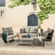 Arden Selections New Tan Leala Texture Outdoor Deep Seat Set - Thumbnail 1