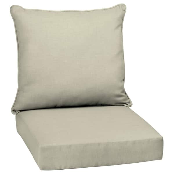 Shop Arden Selections Tan Outdoor Deep Seat Cushion Set Free