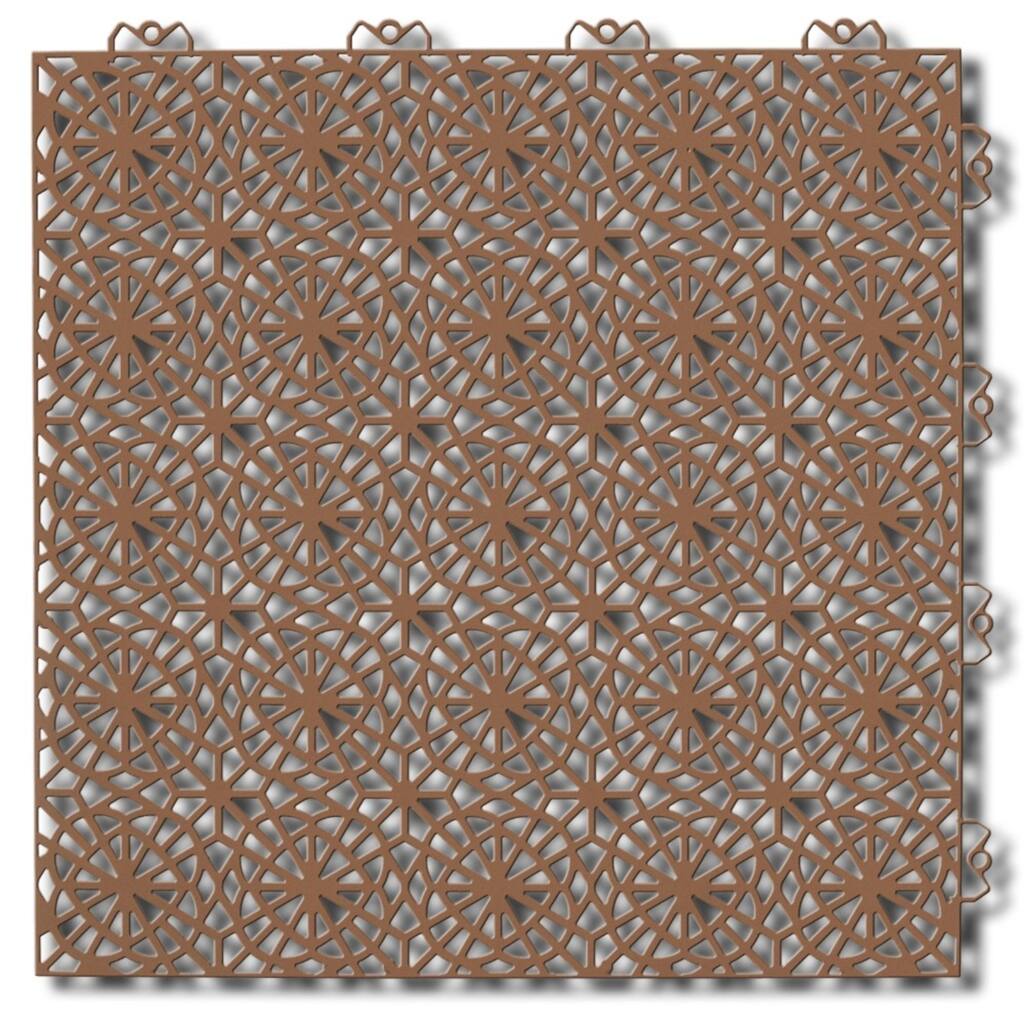 Bergo XL Interlocking Floor Tiles, Center, 14.8" x 14.8", 14 Pack