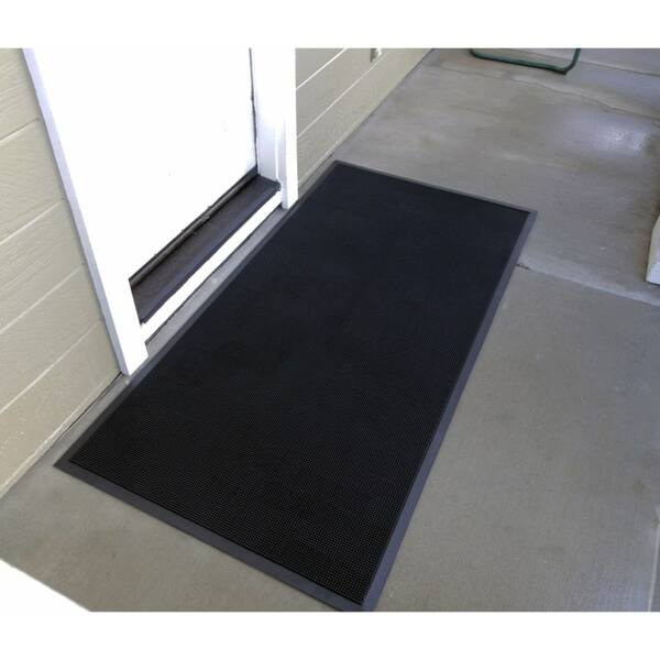 Mats Inc Brush Clean Fingertip Outdoor Entrance Mat Black 32 X 39 On Sale Overstock 20456785
