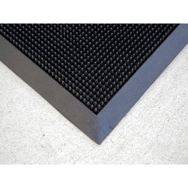Mats Inc Brush Clean Fingertip Outdoor Entrance Mat Black 3 X 6 Overstock 20456798