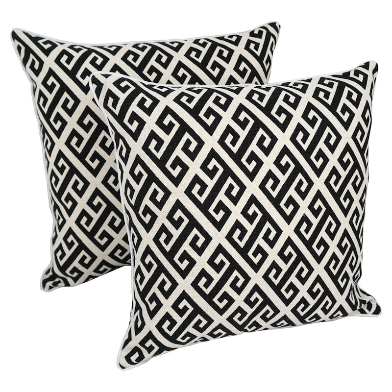 Blazing Needles 18-inch Indoor Designer Throw Pillows (Set of 2)