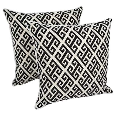 Blazing Needles 18-inch Indoor Designer Throw Pillows (Set of 2)