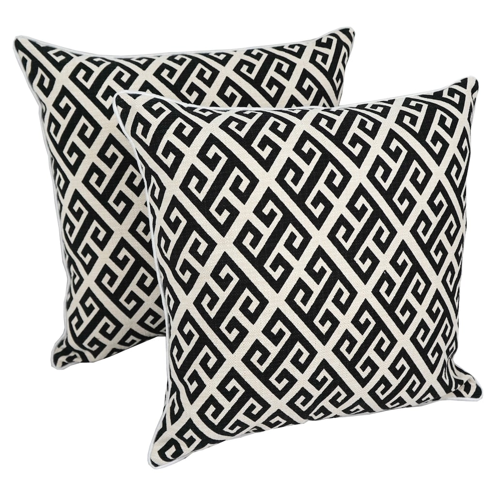 Blazing Needles 18-inch Indoor Designer Throw Pillows (Set of 2)