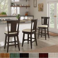 Eleanor Panel Back Wood Swivel Chair by iNSPIRE Q Classic