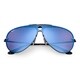 preview thumbnail 3 of 2, Ray-Ban Blaze Sunglasses Black/ Violet & Blue Mirror 32mm