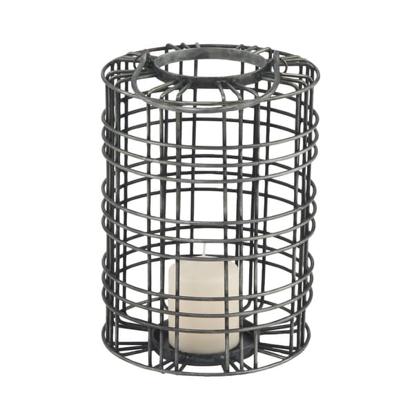 Rustic Wire Metal Cloche Set Of 2 Candle Lantern Decorative Indoor Outdoor Vintage Cage Candle Holders Modern Farmhouse Decor For