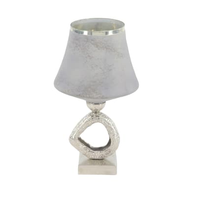 Silver Glass Natural Candle Holder 16 x 9 x 7