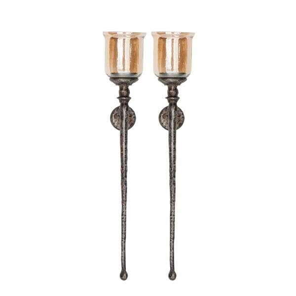 Wedding Events Metal Tealight Candle Sconce Wall Decor For Living Room Yunle Wall Candle Holder Set Of 2 Gold Home Candles Holders Candleholders G2 Publicidad Com