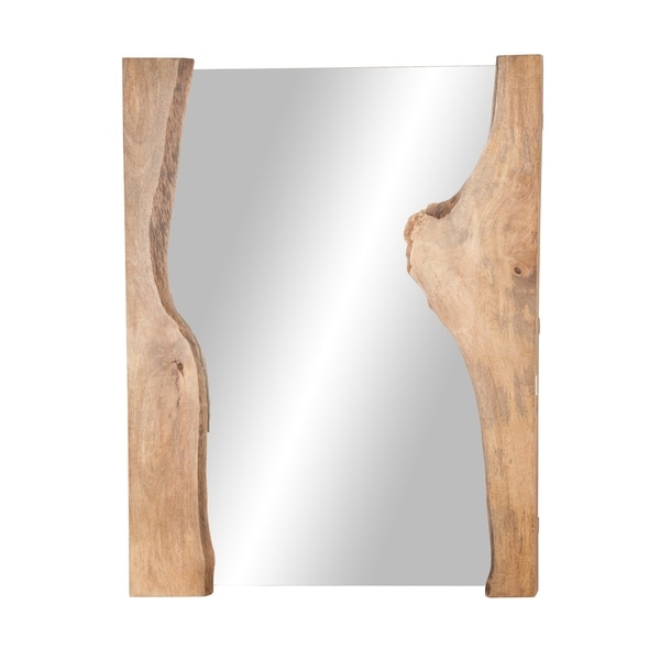 Natural 48 X 36 Inch Rectangular Brown Wall Mirror Free Shipping Natural 48 X 36 Inch Rectangular Brown Wall Mirror