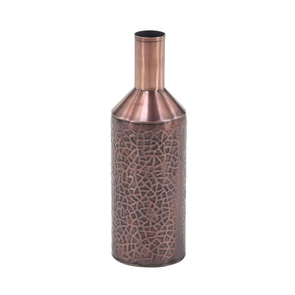 Shop Set Of 3 Modern 12 Inch Antique Copper Iron Bottle Vases