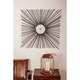 preview thumbnail 1 of 2, Black Metal Modern Wall Clock 28 x 28 x 2