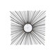 preview thumbnail 2 of 2, Black Metal Modern Wall Clock 28 x 28 x 2
