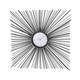 preview thumbnail 4 of 2, Black Metal Modern Wall Clock 28 x 28 x 2