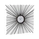 preview thumbnail 3 of 2, Black Metal Modern Wall Clock 28 x 28 x 2