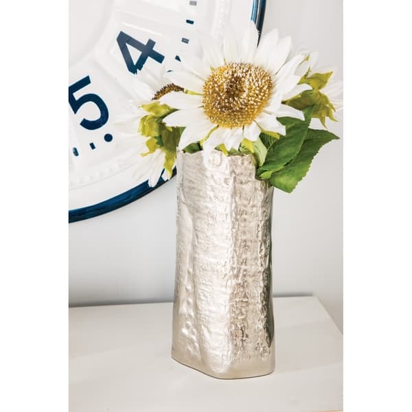 Shop Contemporary 11 X 6 Inch Aluminum Flower Vase On Sale