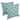Blazing Needles 18-inch Blue Lattice Throw Pillow (Set of 2)