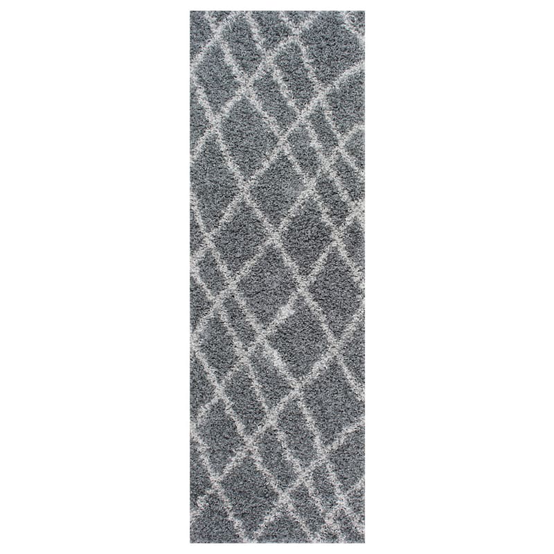 Nuloom Alexa Moroccan Trellis Shag Area Rug