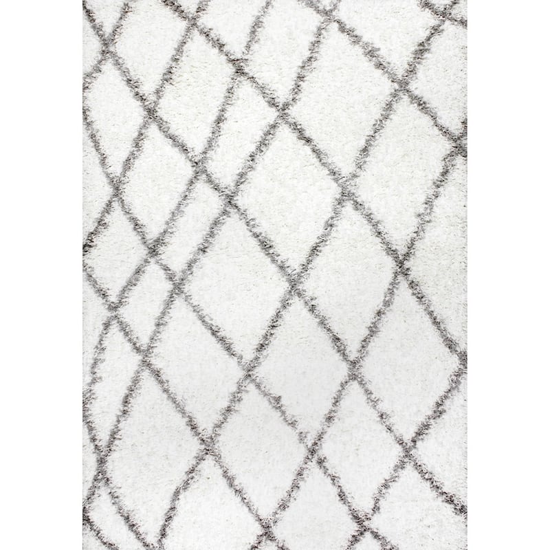 Nuloom Alexa Moroccan Trellis Shag Area Rug