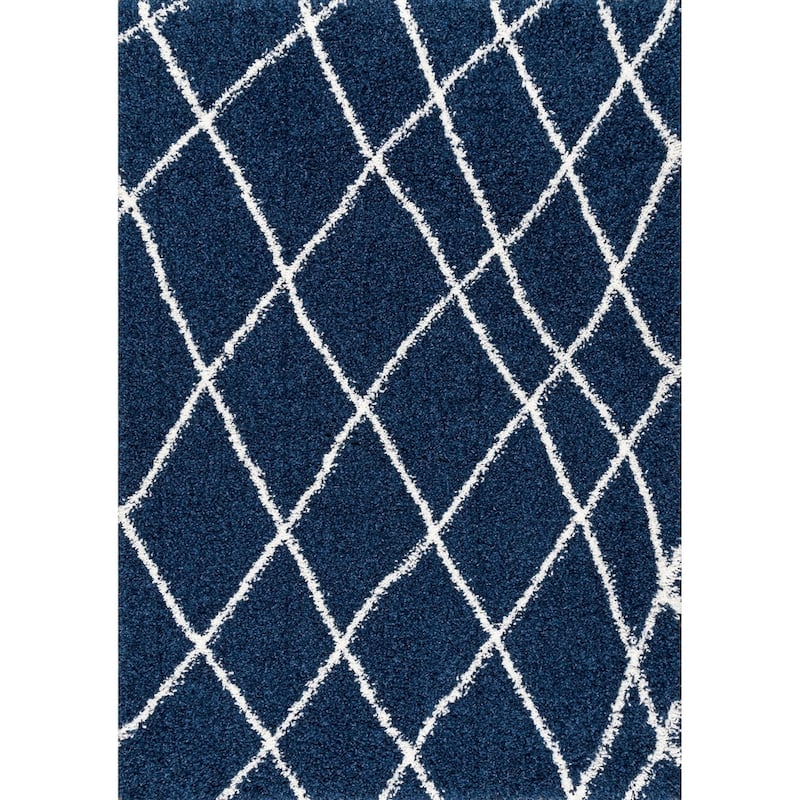 Nuloom Alexa Moroccan Trellis Shag Area Rug