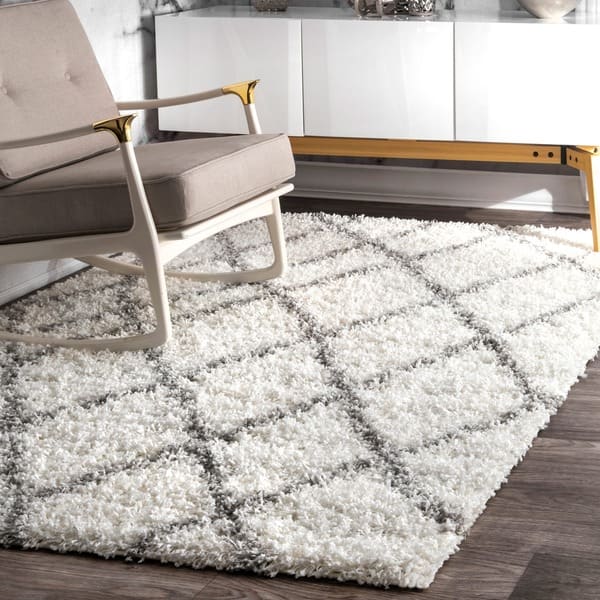 slide 2 of 36, nuLOOM Alexa Moroccan Trellis Shag Area Rug