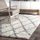 preview thumbnail 1 of 34, nuLOOM Alexa Moroccan Trellis Shag Area Rug