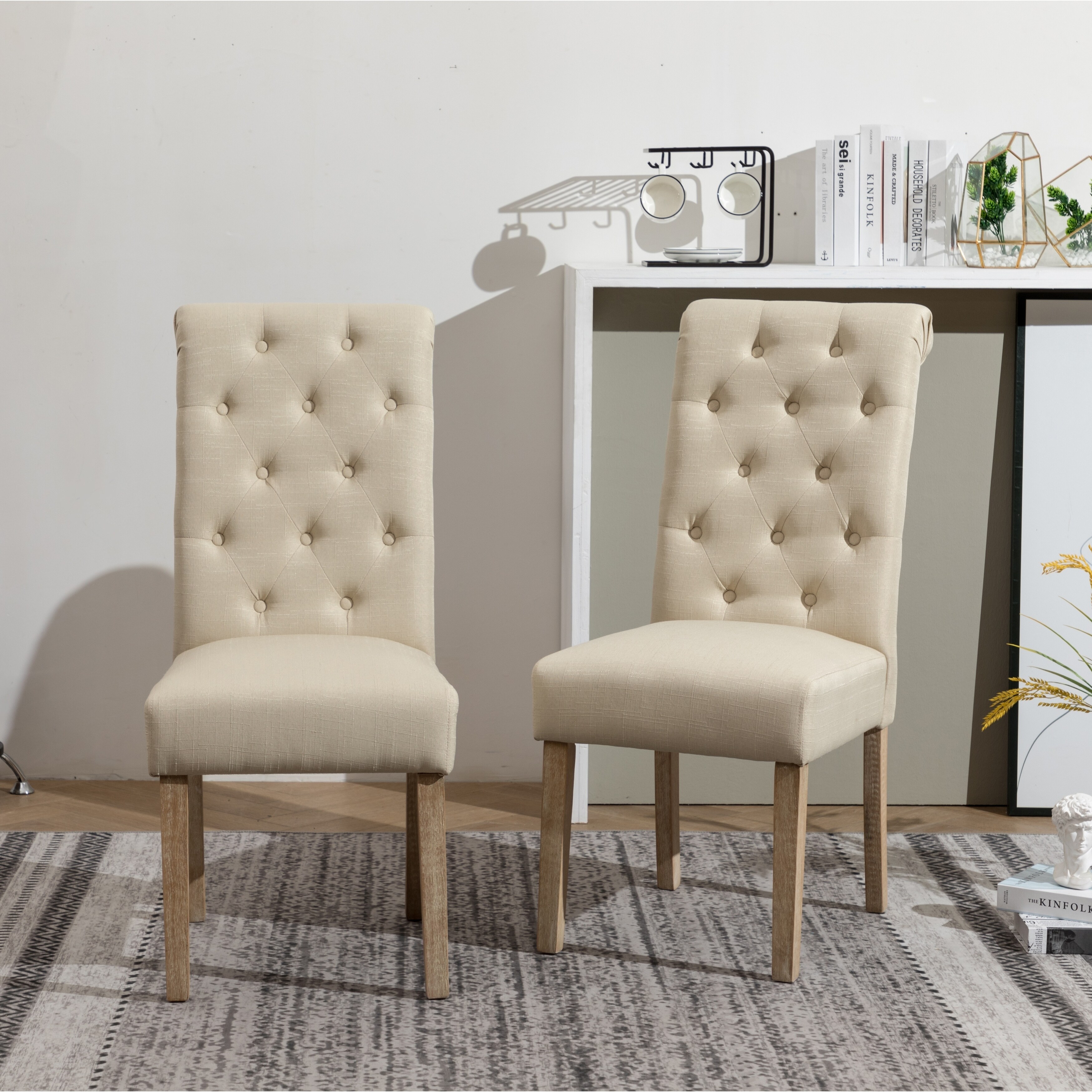 Copper Grove Schwalbach Upholstered Parsons Dining Chairs Ebay