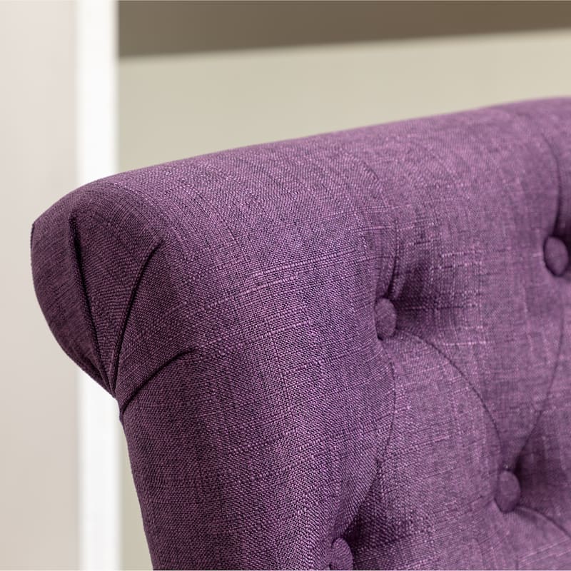 Copper Grove Schwalbach Upholstered Parsons Dining Chair (Set of 2) - Purple