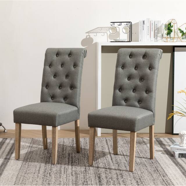Copper Grove Schwalbach Upholstered Parsons Dining Chairs (Set of 2)
