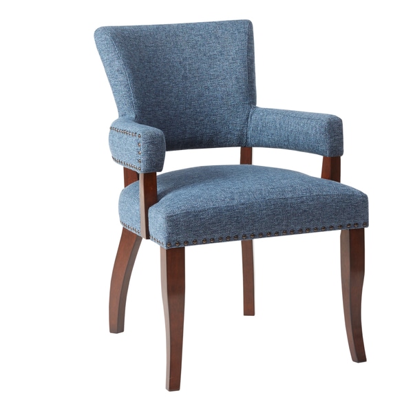 copper grove cobleland blue arm dining chair