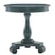 Roundhill Furniture Copper Grove Sierra Round Wood Pedestal Side Table