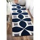 Carson Carrington Braedstrup Handmade Navy Area Rug - Thumbnail 5