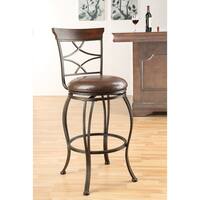 Copper Grove Abernethy Swivel Espresso Bar Chair (Set of 2)
