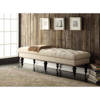 Copper Grove Mendocino 62-inch Linen Tufted Bench