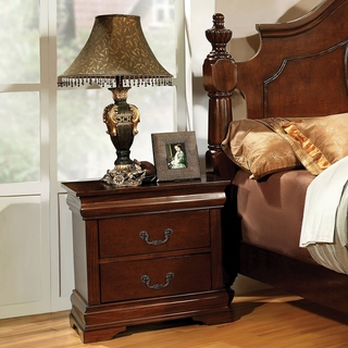 Finish Cappuccino Alpine Furniture West Haven Nightstand Brown