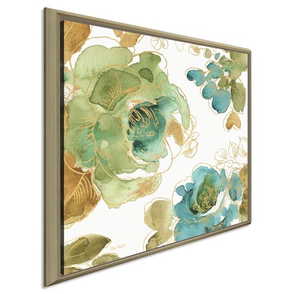 Lisa Audit "My Greenhouse Roses II" Giclee Stretched Canvas Wall Art