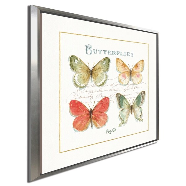Lisa Audit "Rainbow Seeds Butterflies III" Giclee Stretched Canvas Wall Art